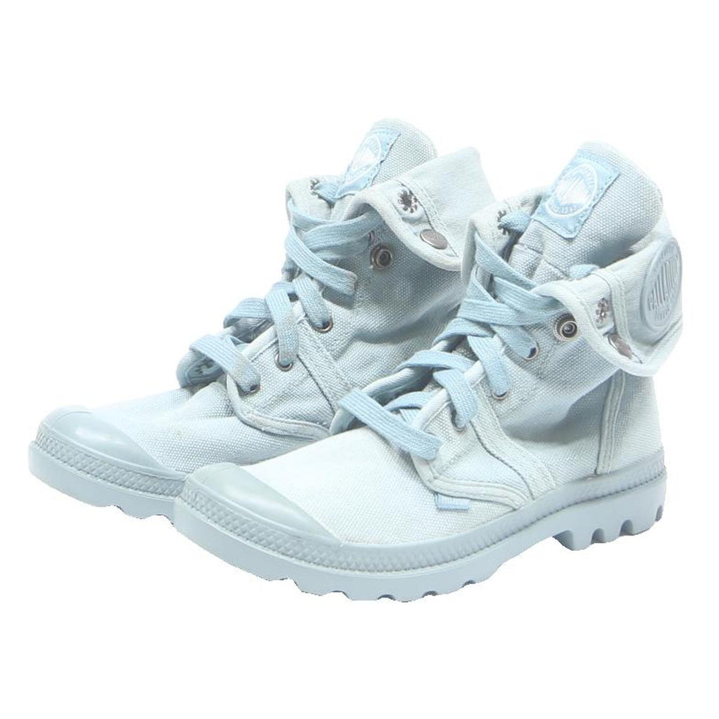 PALLADIUM Womens Baggy Light Blue Lace-Up Boots Synthetic UK 5 Casual Stylish