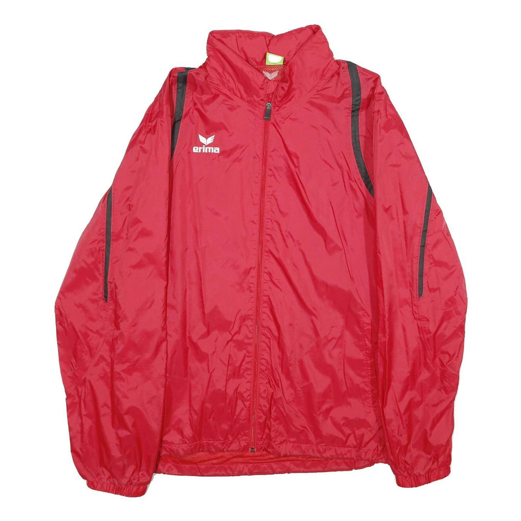 ERIMA Mens Red Zip Jacket XL Polyester Outdoor Sports Lightweight