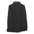 MICHAEL KORS Womens Black Zip Jacket M Polyester Classic Belted Stylish