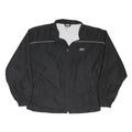 REEBOK Mens Black Jacket L Polyester Blend Zip Track Sports Casual
