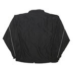 REEBOK Mens Black Jacket L Polyester Blend Zip Track Sports Casual