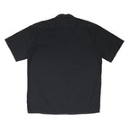 DICKIES Mens Black Work Shirt XL Polyester Blend Short Sleeve Button
