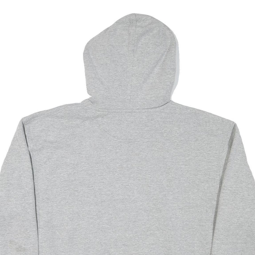 CHAMPION Mens Grey Hoodie L Cotton Blend Pullover Drawstring Casual Sweatshirt
