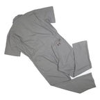 DICKIES Mens Grey Cotton Blend Dungarees Regular Fit XL W44 L32 Utility Workwear