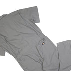 DICKIES Mens Grey Cotton Blend Dungarees Regular Fit XL W44 L32 Utility Workwear