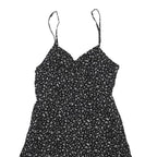 SUPERDRY Womens Black Playsuit Floral Print UK 12 Sleeveless Viscose Summer