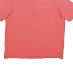 PAUL & SHARK Mens Red Striped Short Sleeve Polo Shirt L Casual Cotton Blend