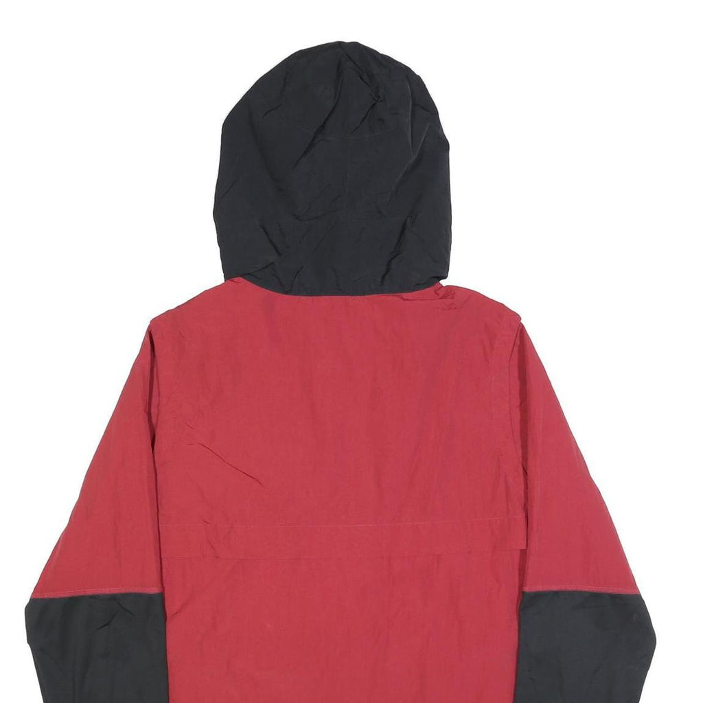 NIKE Mens Red & Black Baseball Windbreaker Jacket XL Polyester Blend Zip Hood