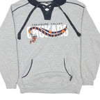 SPORT Mens Grey & Navy Treasure Valley Chukars Hoodie S Cotton Blend Sportswear
