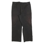 DICKIES Mens Cotton Blend Black Regular Fit Straight Leg Trousers W38 L30