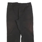 DICKIES Mens Cotton Blend Black Regular Fit Straight Leg Trousers W38 L30