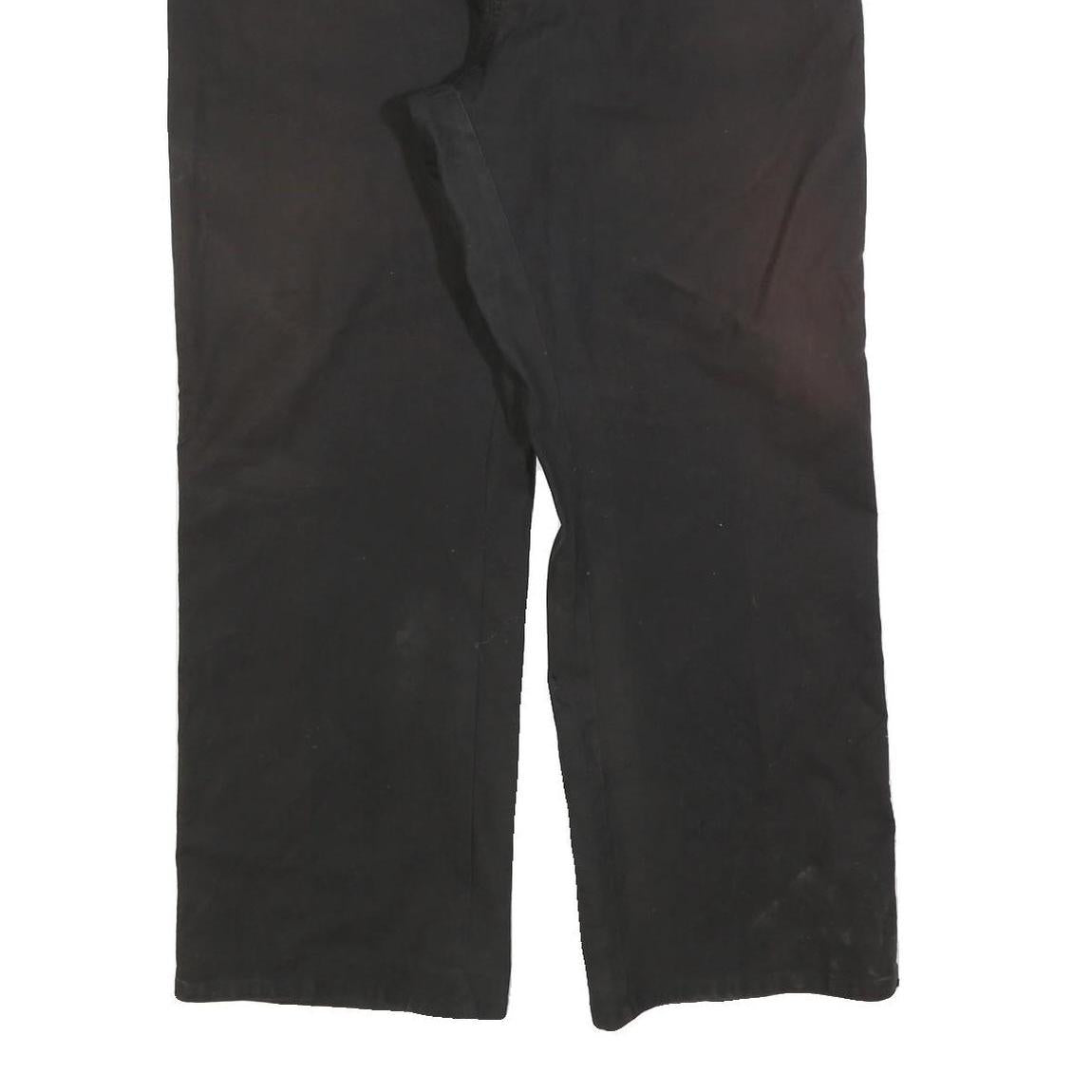 DICKIES Mens Cotton Blend Black Regular Fit Straight Leg Trousers W38 L30