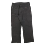 DICKIES Mens Cotton Blend Black Regular Fit Straight Leg Trousers W38 L30