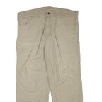 CARHARTT Mens Beige Regular Fit Cotton Blend Trousers W44 L32 Workwear Zip