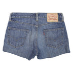 LEVI'S Womens Shorts Blue Denim Cut-Off S W30 Classic Cotton Blend