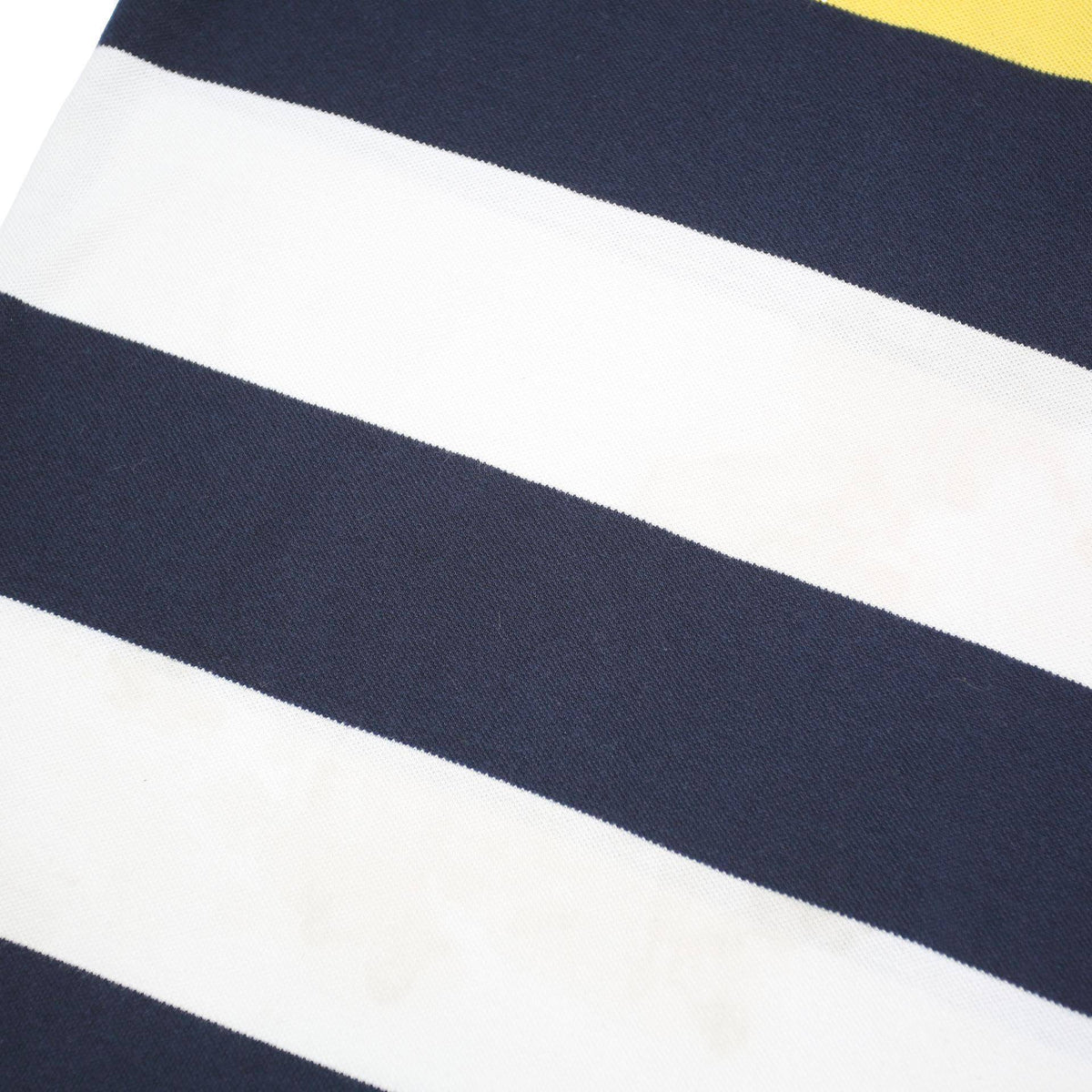 TOMMY HILFIGER Mens Navy & White Red Yellow Striped Short Sleeve Polo Shirt 2XL