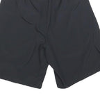 NIKE Mens Black Sports Casual Polyester Shorts S W26 Elastic Waist Activewear