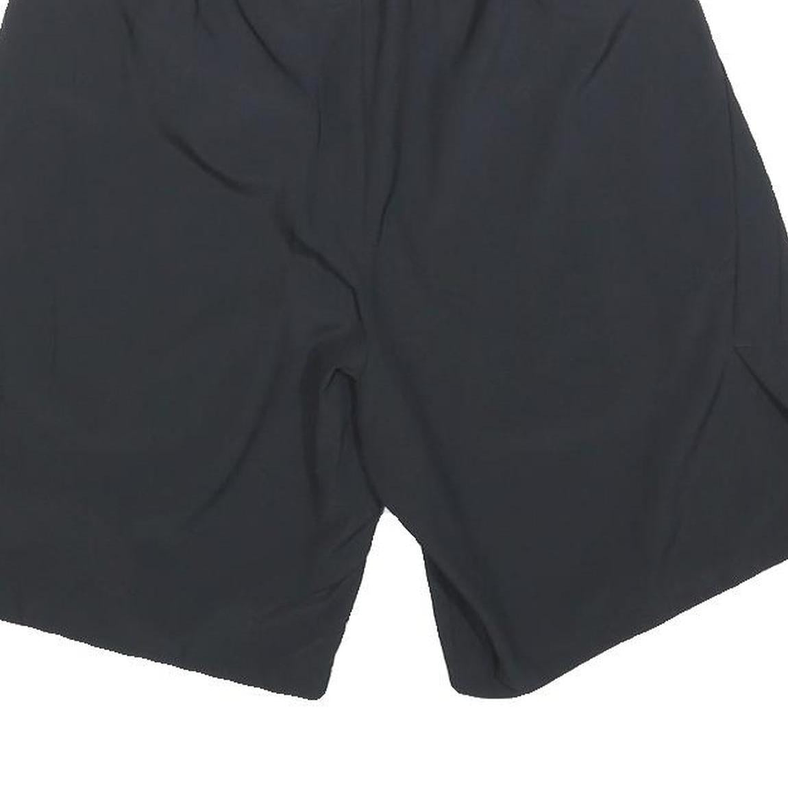 NIKE Mens Black Sports Casual Polyester Shorts S W26 Elastic Waist Activewear