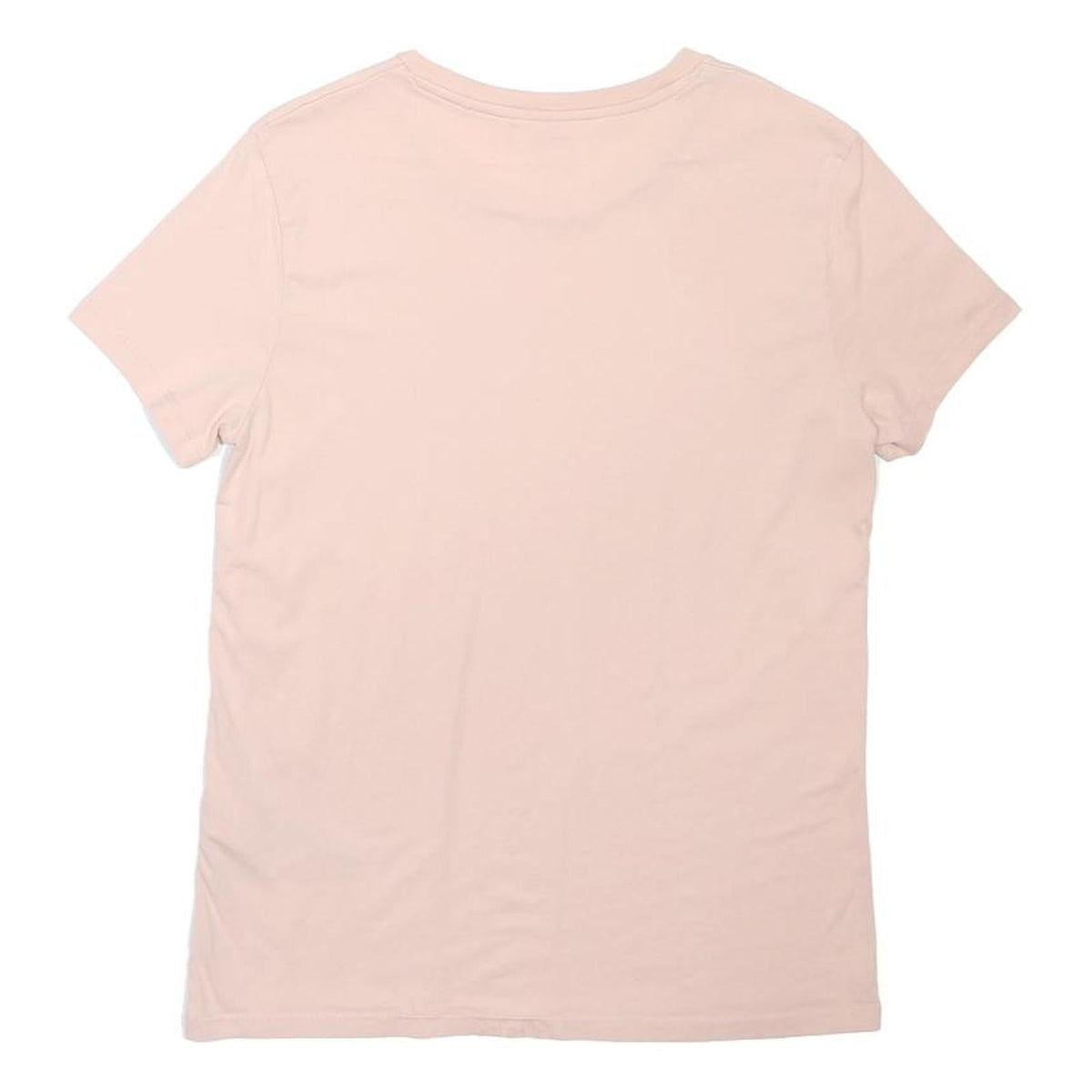 LEVIS Womens Pink T-Shirt S Short Sleeve Crew Neck Cotton Blend Classic Logo