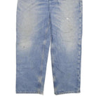 CARHARTT Mens Jeans Blue Relaxed Straight Denim Medium W38 L30 Workwear Zip