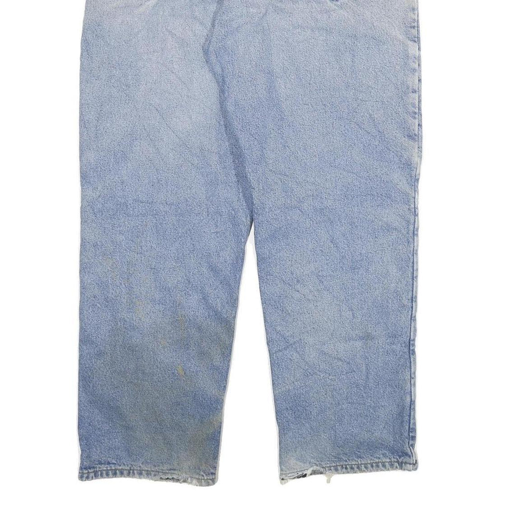 CARHARTT Mens Jeans Blue Relaxed Straight Denim Medium W38 L30 Workwear Zip