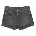 LEVI'S Womens Black Denim Cut-Off Shorts S W26 Casual Summer Style