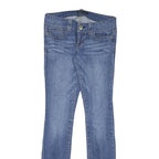 GUESS Womens Blue Slim Skinny Denim Jeans Cotton Blend W29 L31 Stylish Zip