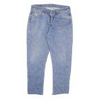 LEVI'S Mens Slim Blue Denim Light W32 L27 Jeans Button Closure
