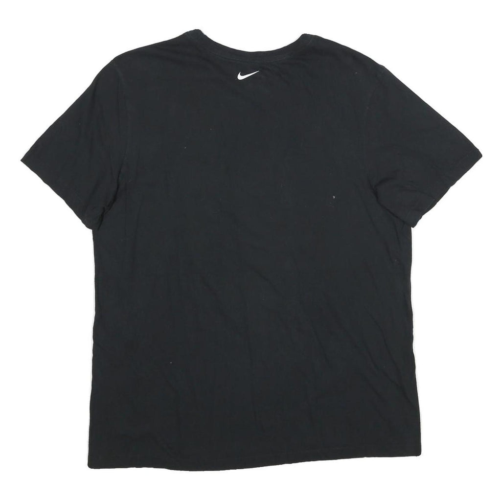 NIKE Mens Black Graphic T-Shirt L Short Sleeve Crew Neck Willamette Print