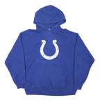 NFL Mens Blue Pullover Hoodie L Cotton Blend Casual Sportswear