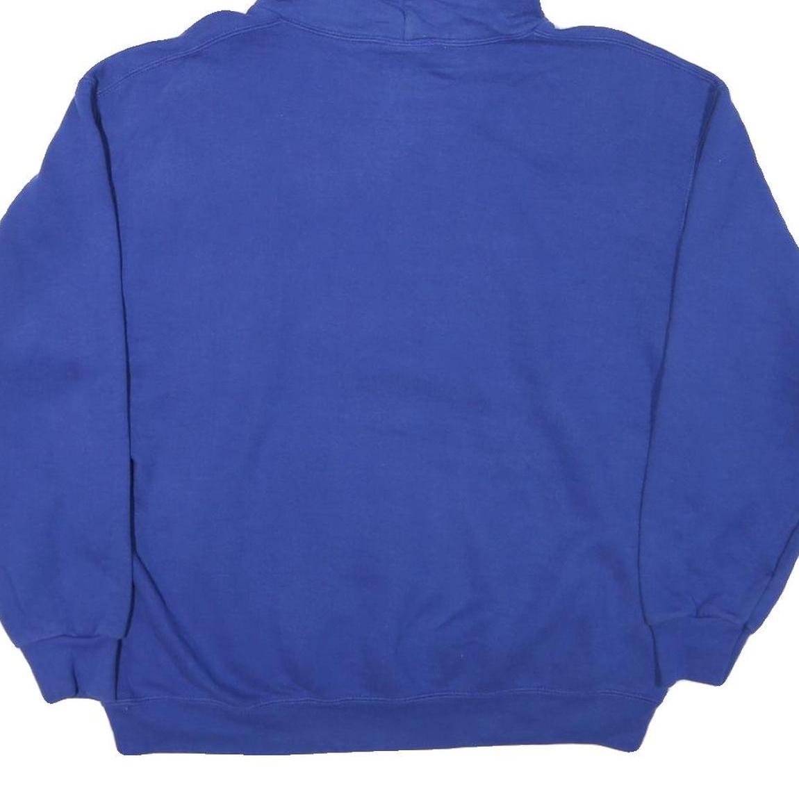 NFL Mens Blue Pullover Hoodie L Cotton Blend Casual Sportswear