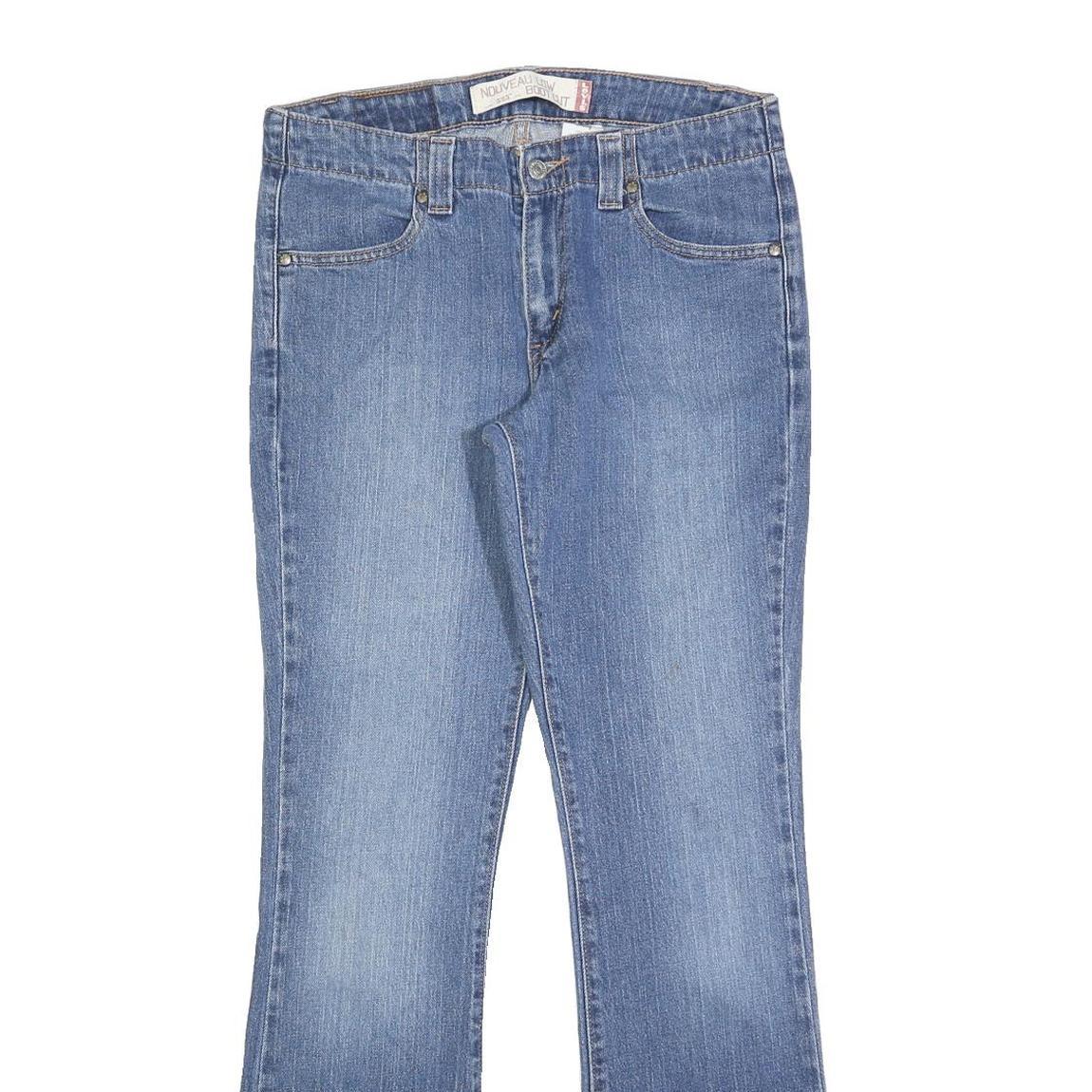 LEVI'S 525 Womens Jeans Blue Regular Flared Denim Light W30 L32 Classic Fit