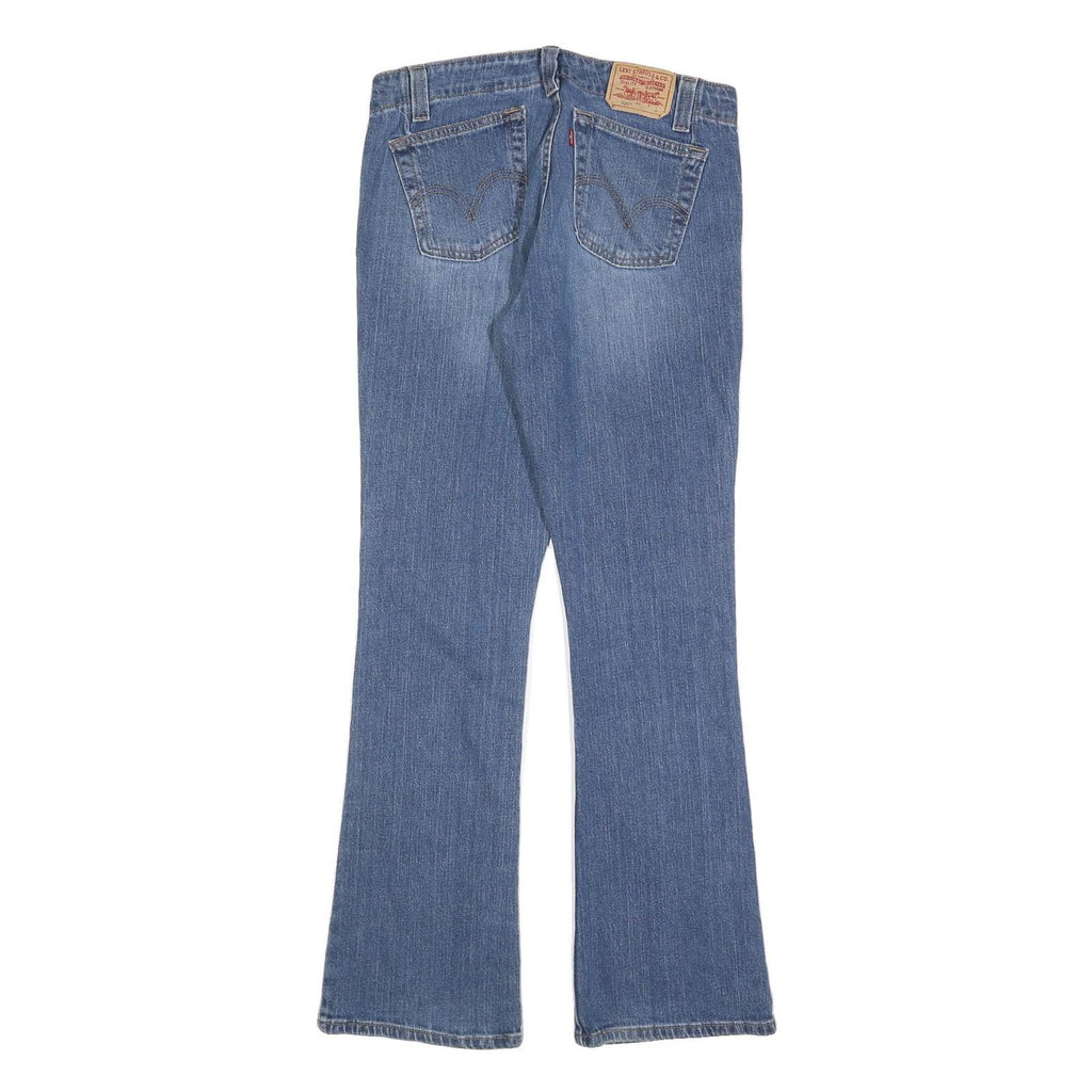 LEVI'S 525 Womens Jeans Blue Regular Flared Denim Light W30 L32 Classic Fit