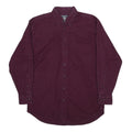 WOOLRICH Mens Maroon Shirt M Cotton Button-Down Long Sleeve Casual Classic
