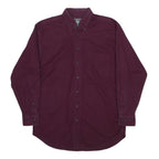 WOOLRICH Mens Maroon Shirt M Cotton Button-Down Long Sleeve Casual Classic
