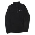 CHAMPION Mens Jumper Black 1/4 Zip M