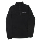 CHAMPION Mens Jumper Black 1/4 Zip M