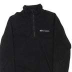 CHAMPION Mens Jumper Black 1/4 Zip M