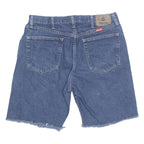 WRANGLER Cut Off Mens Denim Shorts Blue M W34