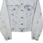 LEVI'S Mens Blue Denim Jacket S Cotton Blend Button Closure Classic Fit