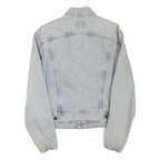 LEVI'S Mens Blue Denim Jacket S Cotton Blend Button Closure Classic Fit