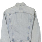 LEVI'S Mens Blue Denim Jacket S Cotton Blend Button Closure Classic Fit