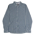 NAUTICA Mens Blue & Green Checked Cotton Shirt XL Classic Long Sleeve