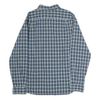 NAUTICA Mens Blue & Green Checked Cotton Shirt XL Classic Long Sleeve