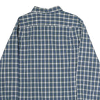 NAUTICA Mens Blue & Green Checked Cotton Shirt XL Classic Long Sleeve