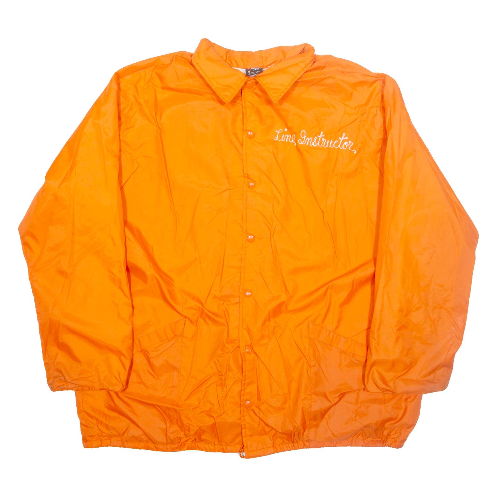 ARISTO JAC Lime Instructor Mens Coach Jacket Orange Nylon XL
