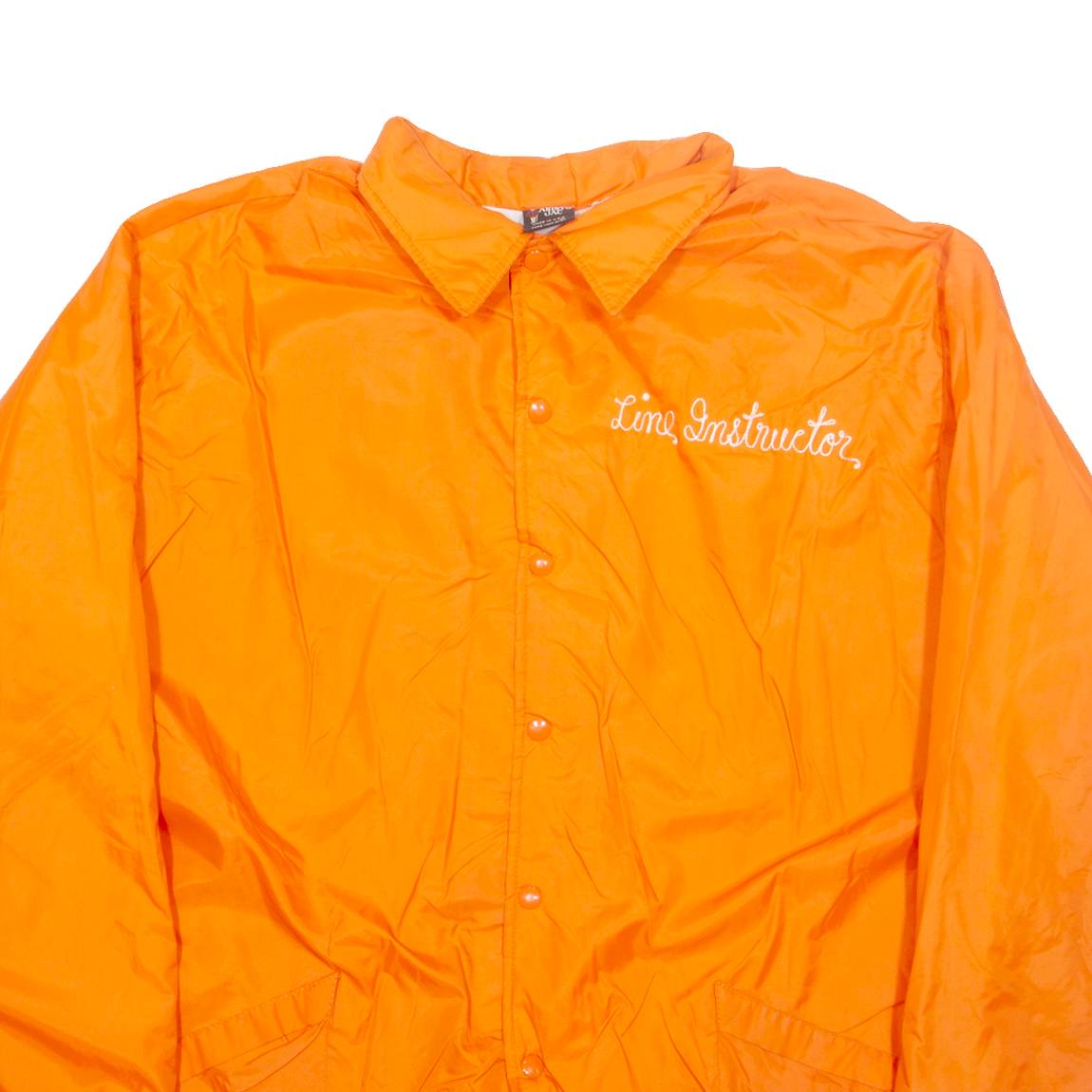 ARISTO JAC Lime Instructor Mens Coach Jacket Orange Nylon XL