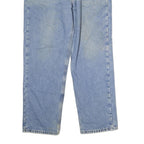 CARHARTT Mens Relaxed Light Blue Denim Jeans W40 L32 Casual Workwear Zip Closure