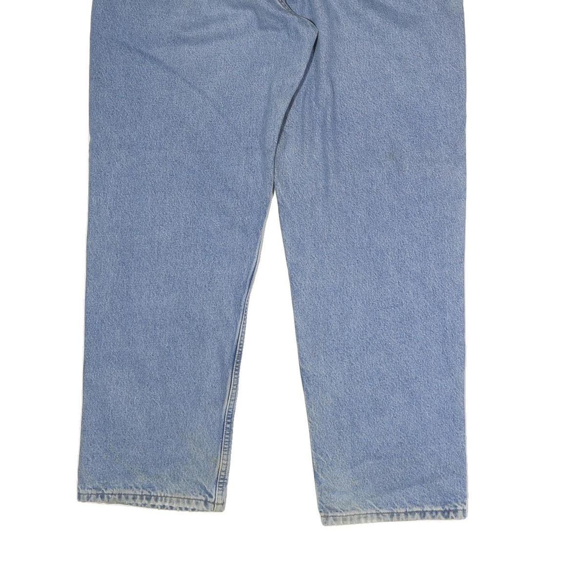 CARHARTT Mens Relaxed Light Blue Denim Jeans W40 L32 Casual Workwear Zip Closure