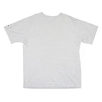CHAMPION Mens Grey Blue Script Logo T-Shirt XL Short Sleeve Crew Neck